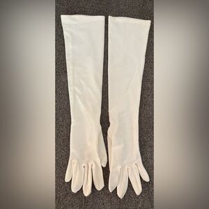 Elegant Long White Gloves